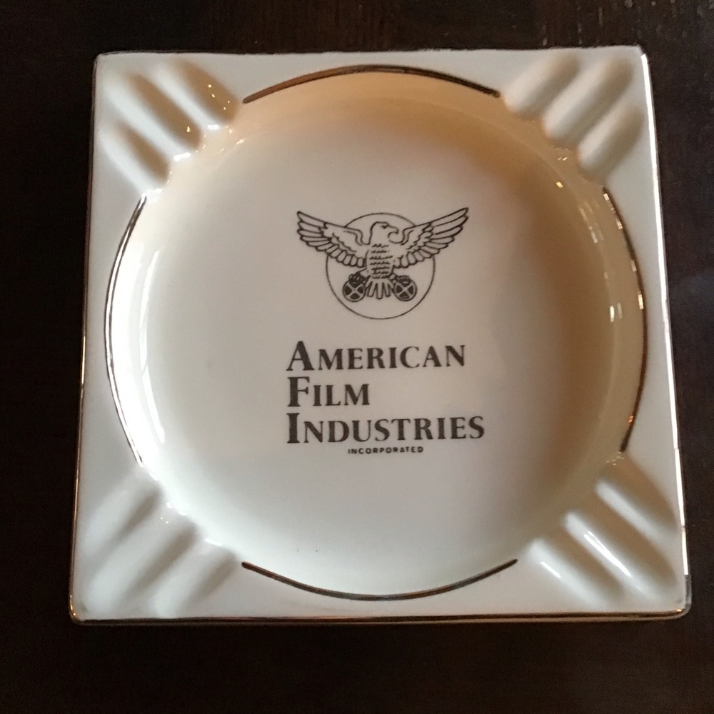 Rare Vintage American Film Industries Incorporated Large Ashtray